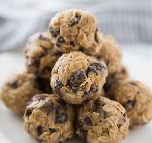 No Bake Peanut Butter Oatmeal Balls